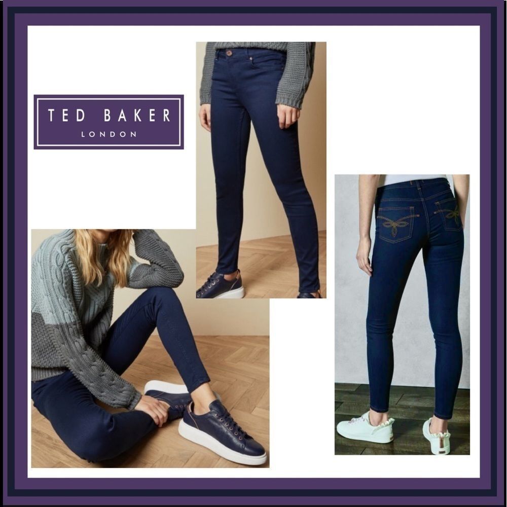 Ted Baker London Dark Wash Skinny Jeans Sz 28